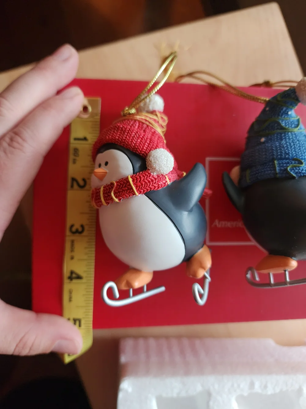 Lenox Porcelain Penguin Christmas Tree Ornaments Set of 3 — NIB